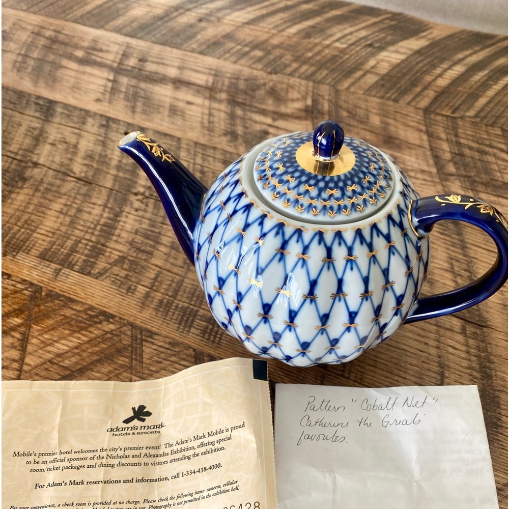 Lenonosov Cobalt Net Teapot